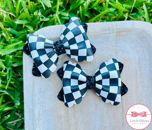 BLACK CHECKERED MARIA PIGGY SET