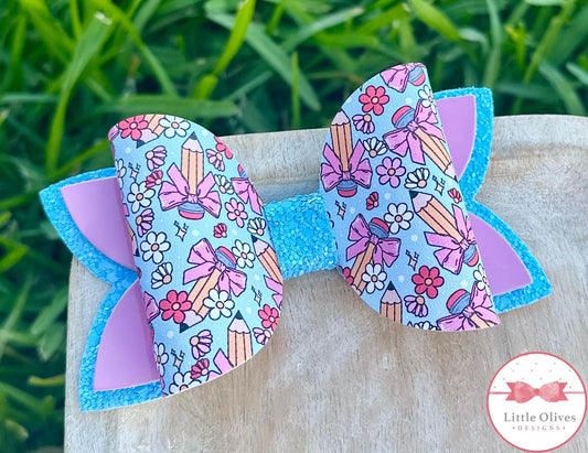 BLUE PENCIL BOWS