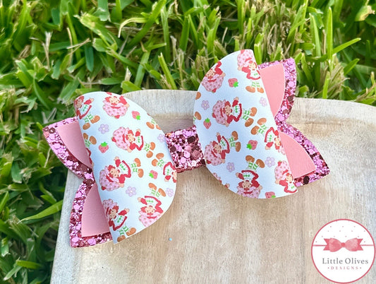 STRAWBERRY GIRL BOW