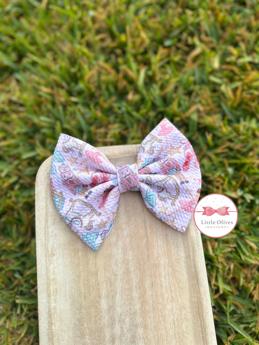 PINK NUTCRACKER BOW