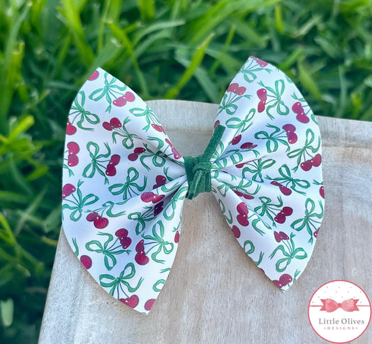 COQUETTE CHERRIES PINCH BOW