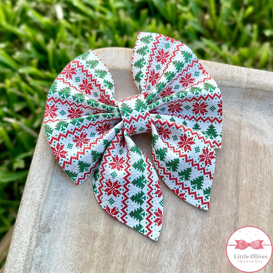 CHRISTMAS SWEATER BOW