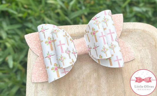 FLORAL CROSS BOW