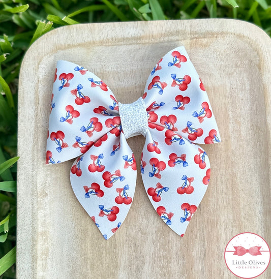 USA CHERRIES SAILOR BOW