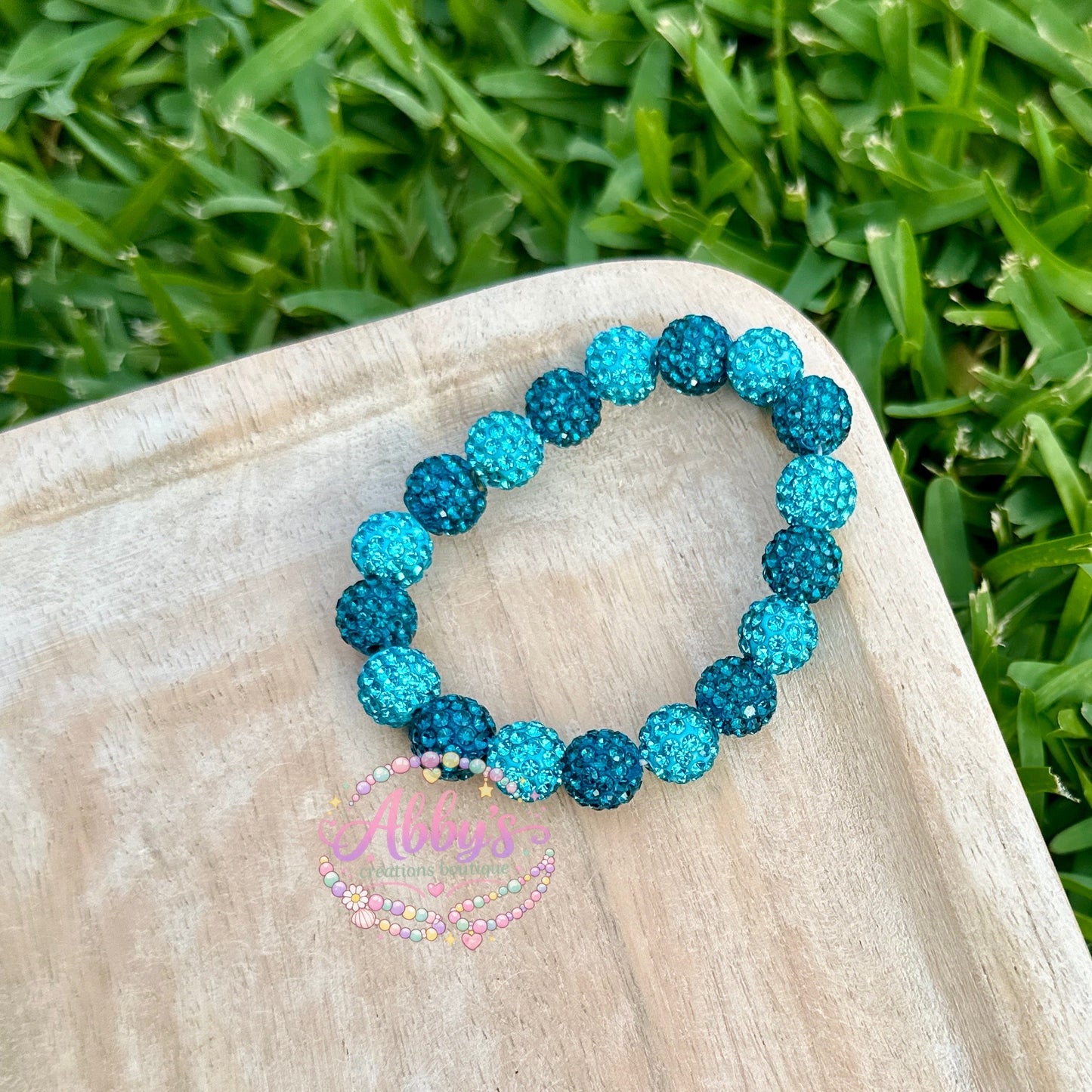 BLUE & TEAL DRIP BRACELET