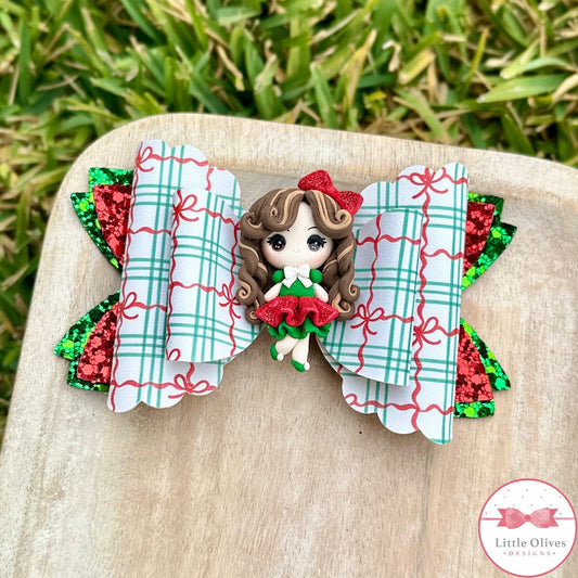 CHRISTMAS PRESENT CLAY BOW