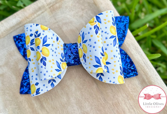 FLORAL LEMONS BOW