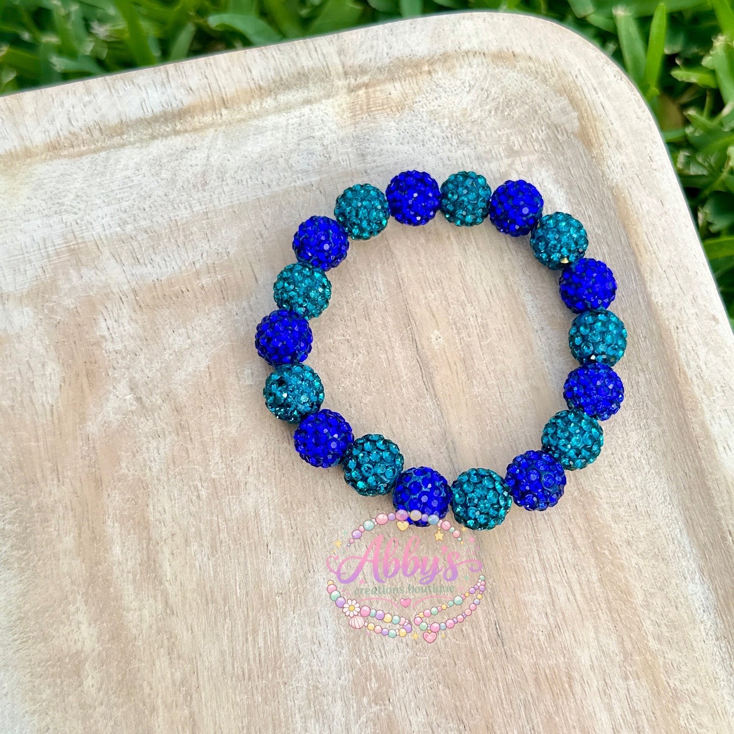 BLUE & GREEN DRIP BRACELET