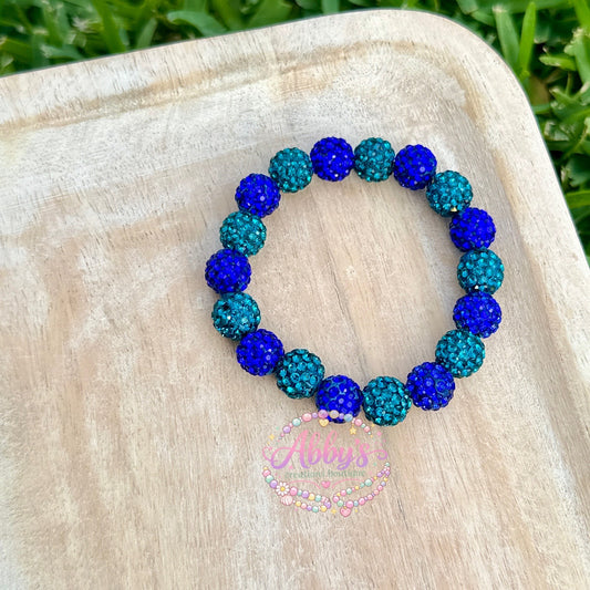 BLUE & GREEN DRIP BRACELET