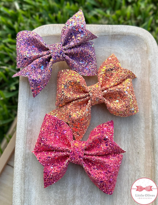 AURORA GLITTER LARKIN BOW