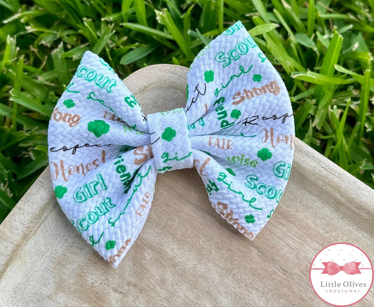 GIRL SCOUT BOW OR SCRUNCHIE
