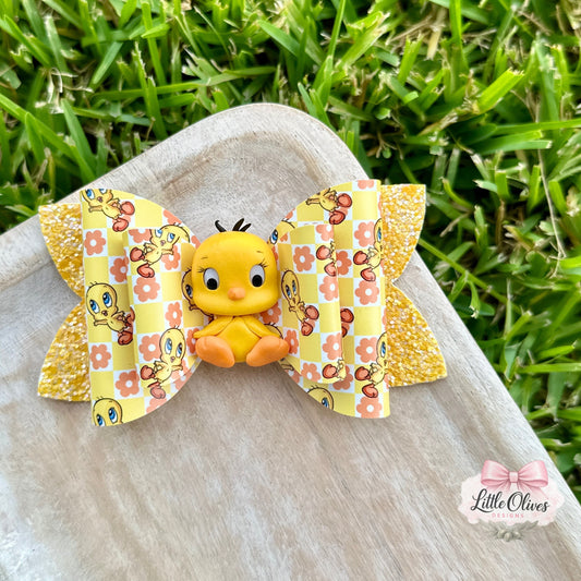 YELLOW BIRD CLAY BOW