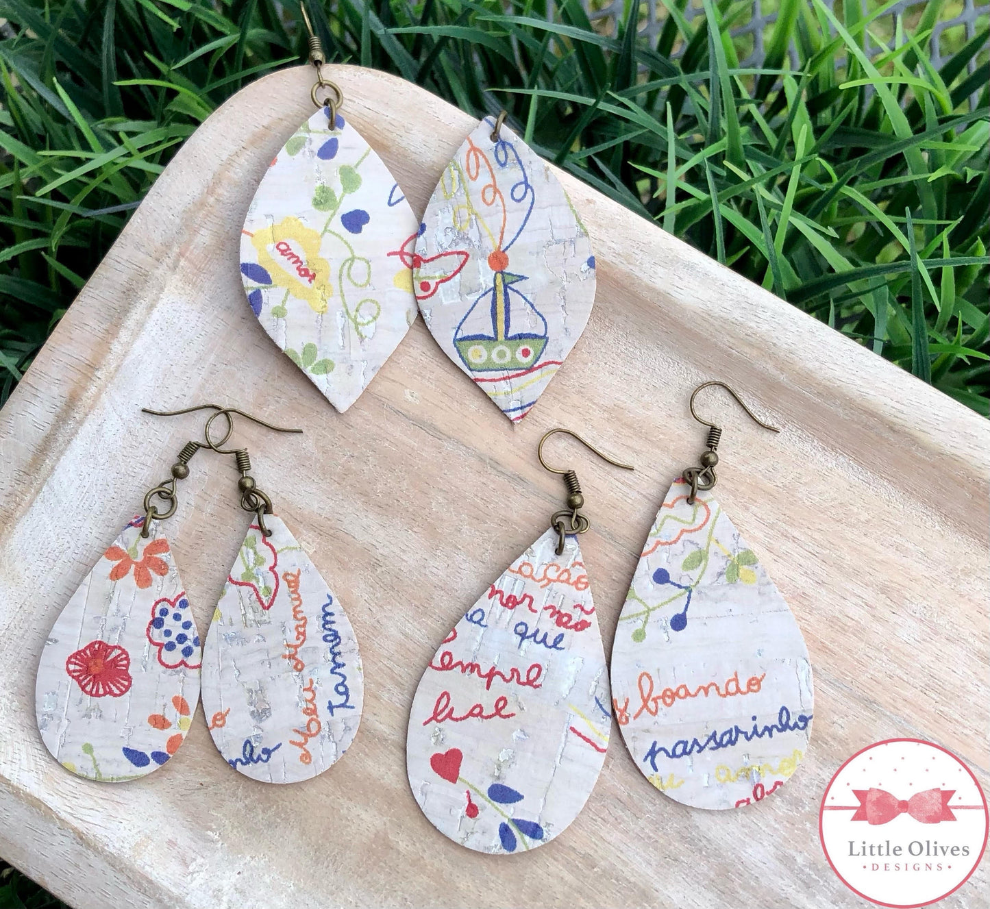 LENCO DOS NAMORADOS CORK EARRINGS