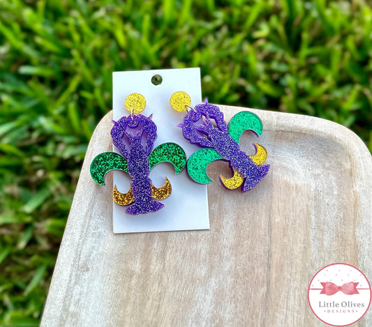 CRAWFISH ACRYLIC EARRINGS