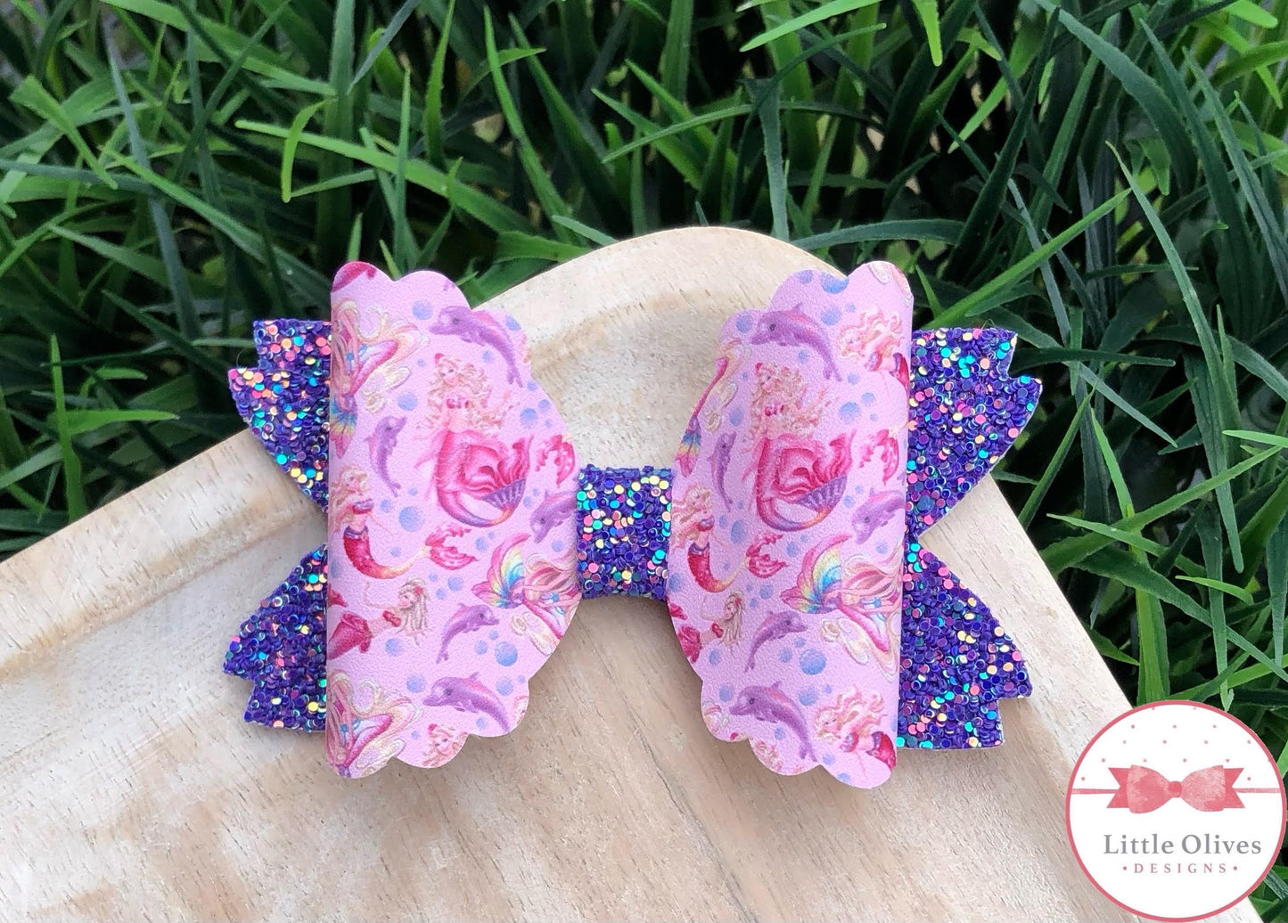 MERMAID BARBIE BOW (PURPLE)