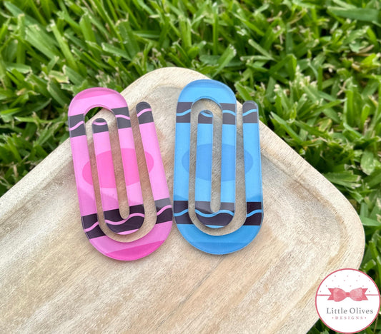 CRAYON OVERSIZED PAPER CLIPS