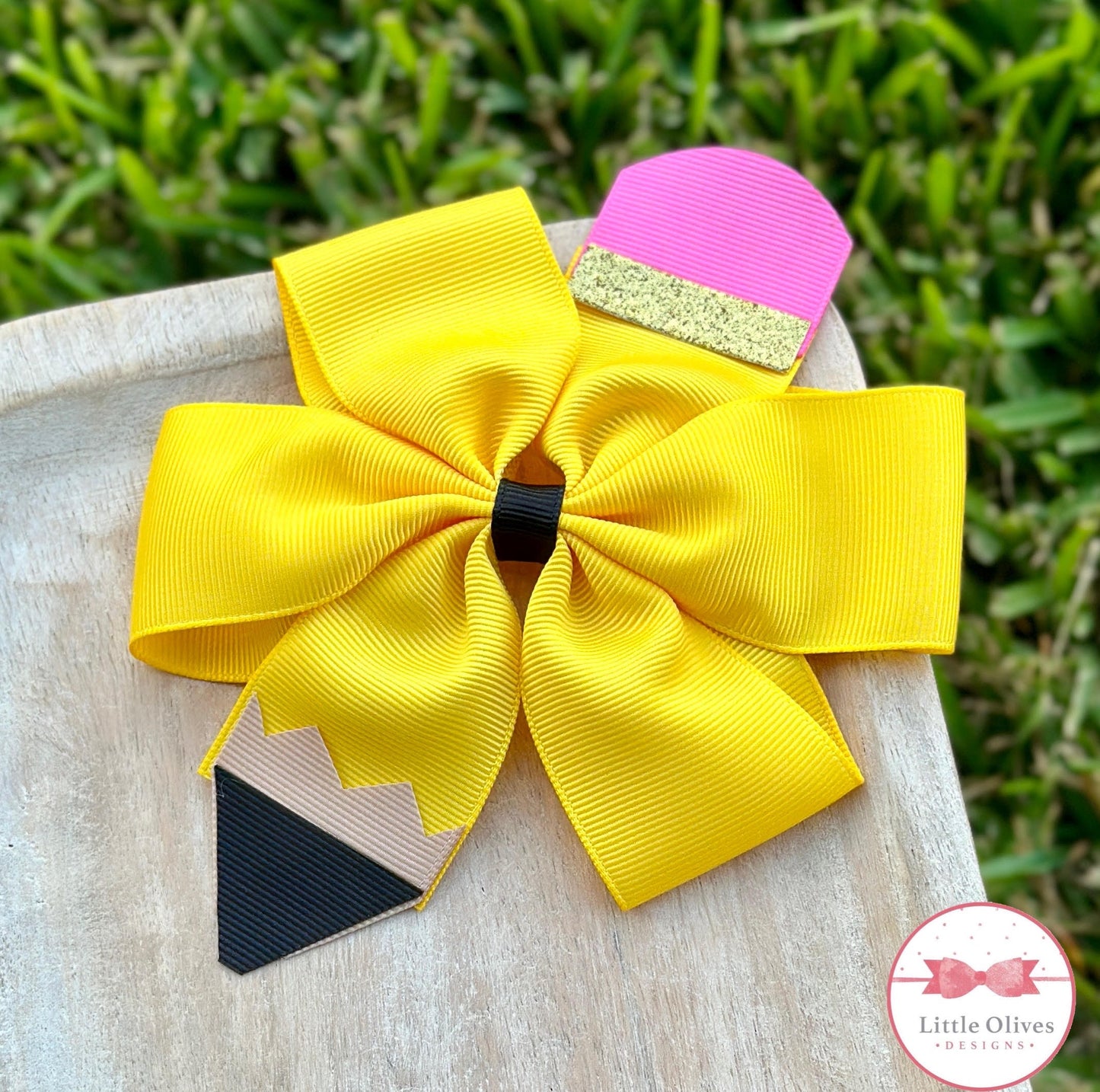 PENCIL PINWHEEL BOW