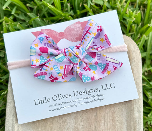 HAPPY BIRTHDAY PINK HEADBAND