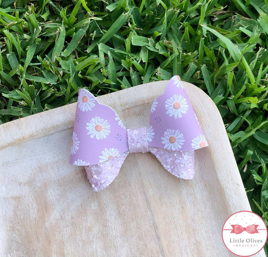 PURPLE DAISIES ABBY BOW