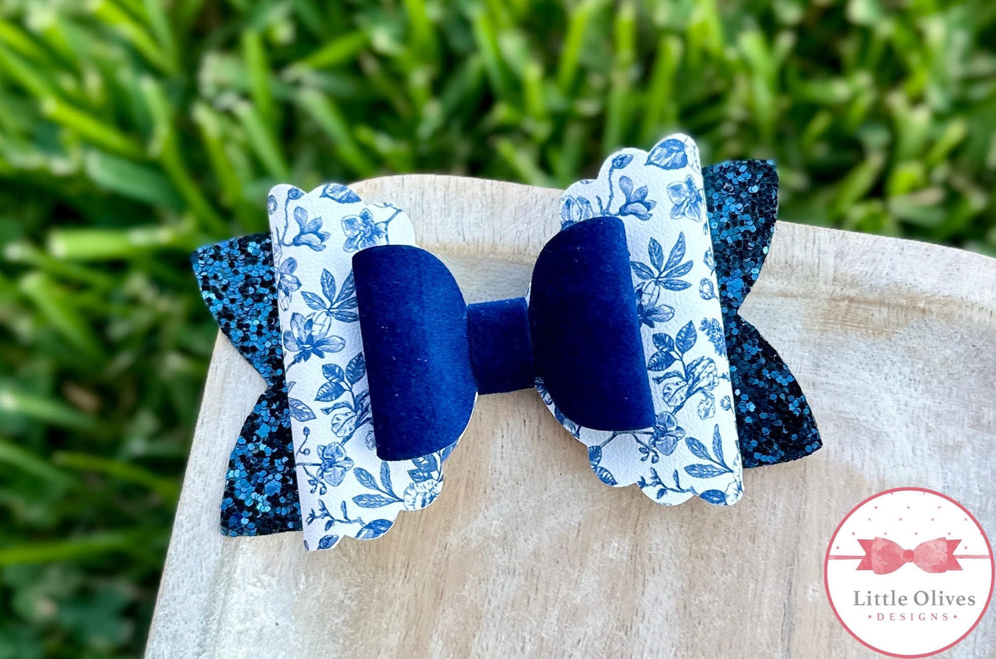 SAPPHIRE TOILE BOW