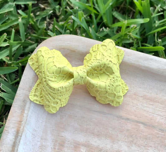 SUNFLOWER LACE MARIA BOW