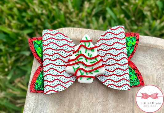 CHRISTMAS TREE CAKE CLAY BOW