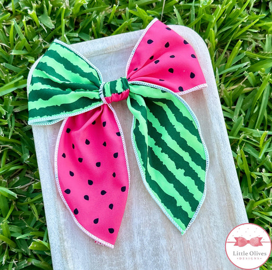 WATERMELON LARGE SOPHIE BOW