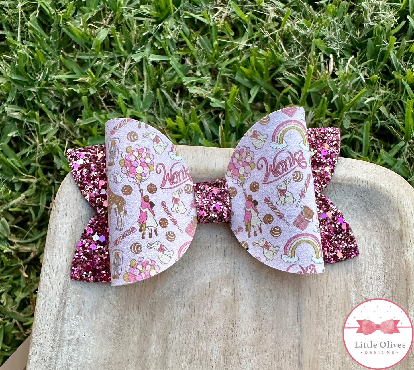 PINK WONKA BOW