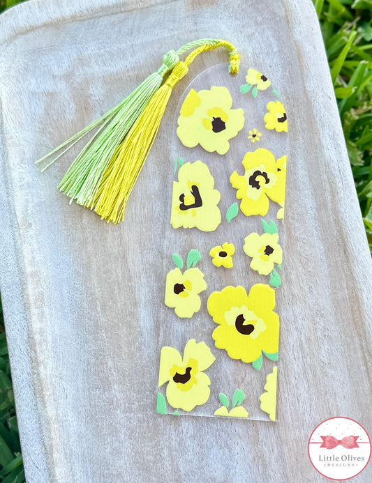 YELLOW POPPIES BOOKMARK