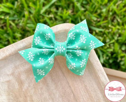 AZTEC LARKIN BOW - AQUA