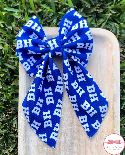 BARBERS HILL BLUE SAILOR BOW