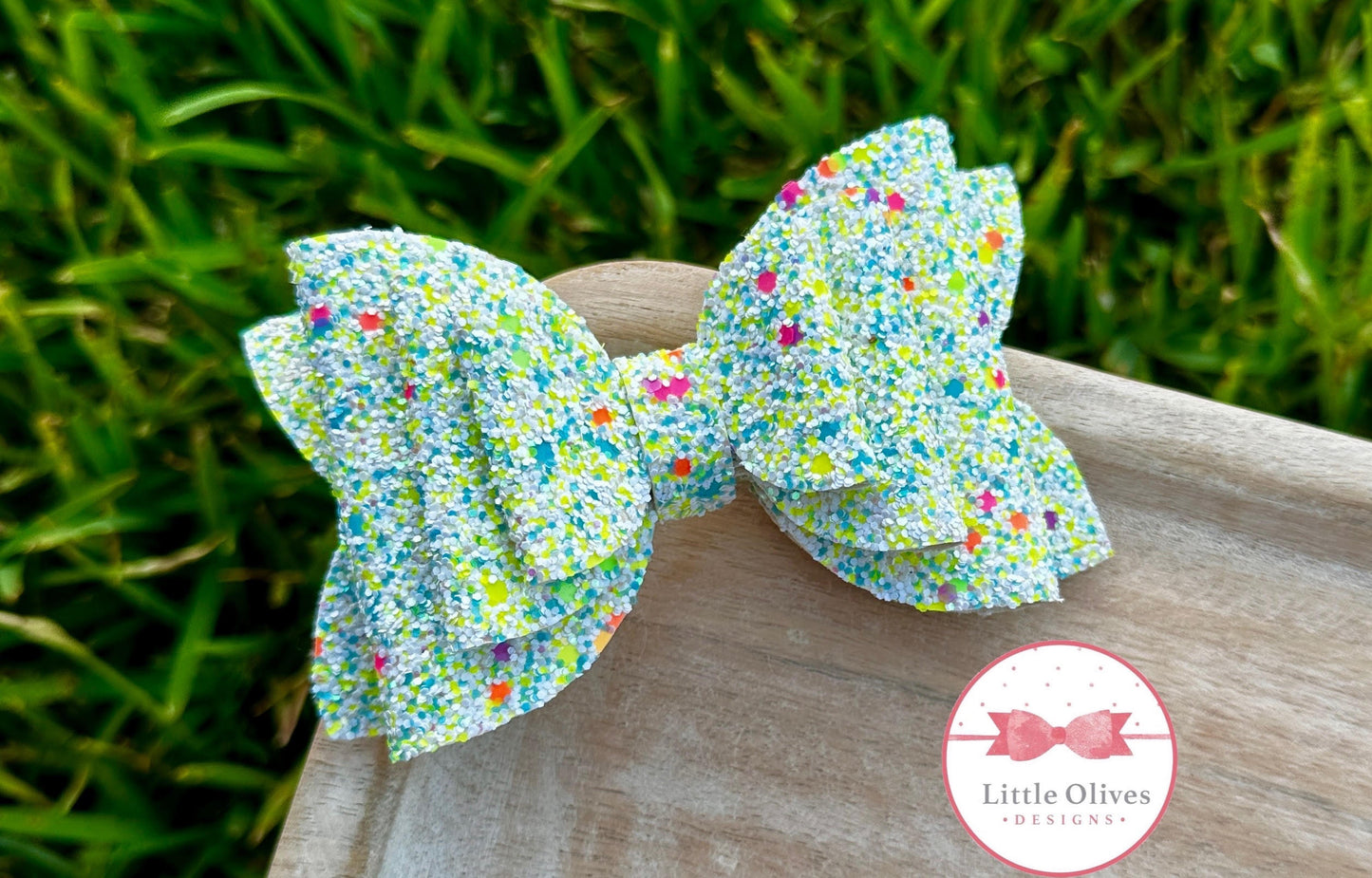 SUMMER GLITTER BOW