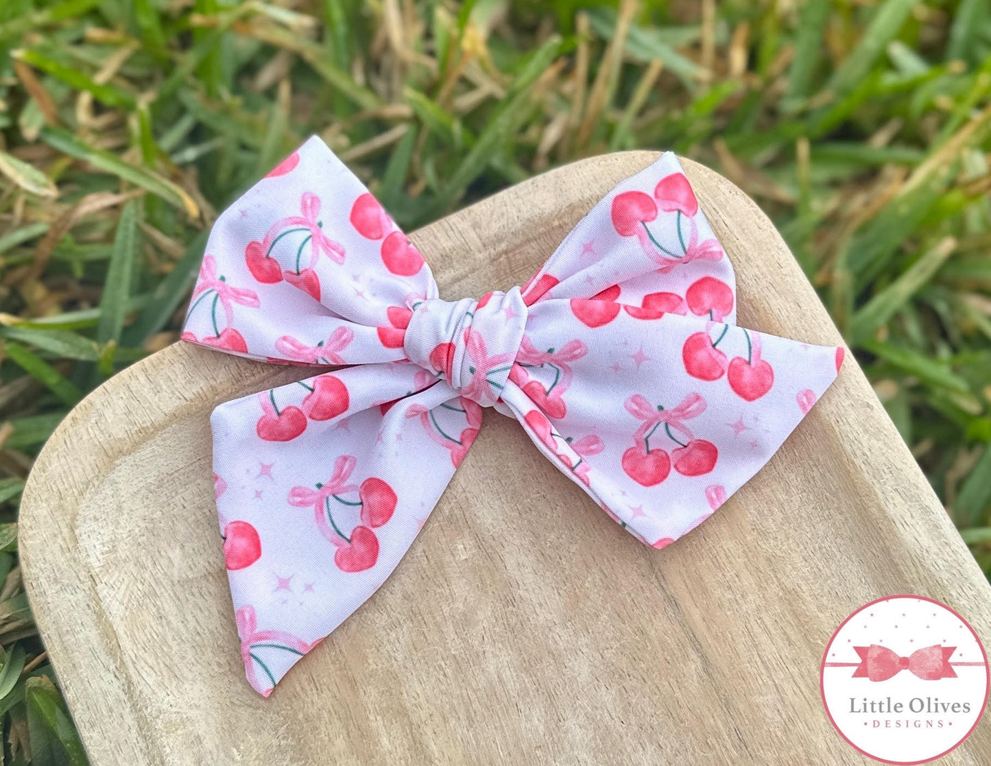 BOWS & CHERRIES SMALL BOW