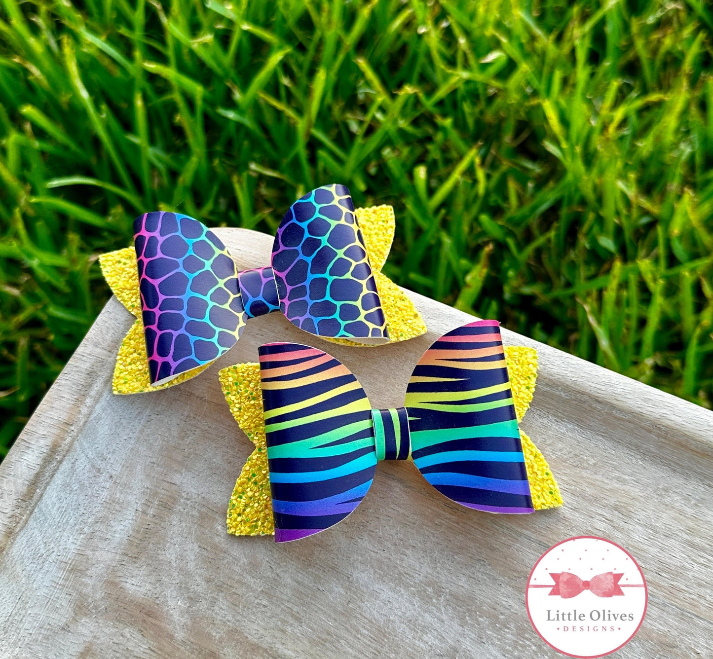 BRIGHT PRINT BOWS