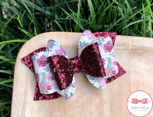 EVIE FLORAL BOW