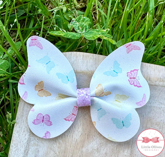 PASTEL BUTTERFLIES BUTTERFLY BOW