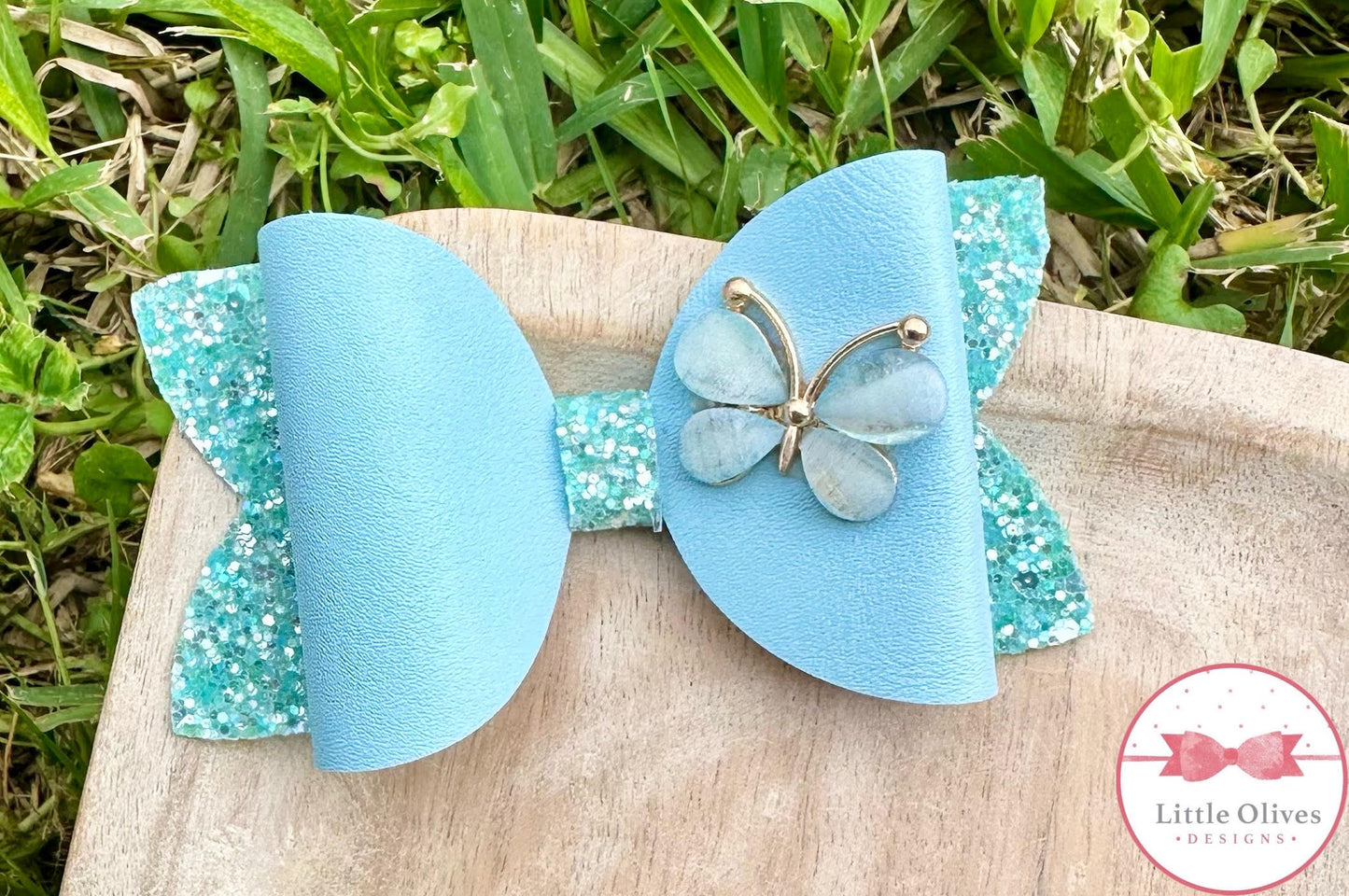 BLUE BUTTERFLY BOW