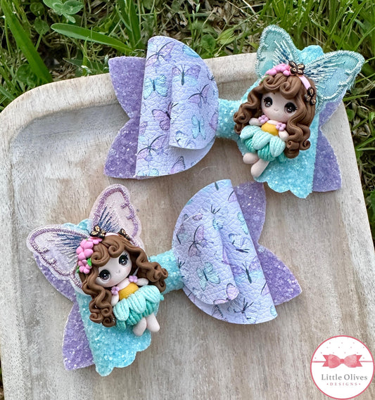 EAUTIFUL BUTTERFLIES CLAY BOW