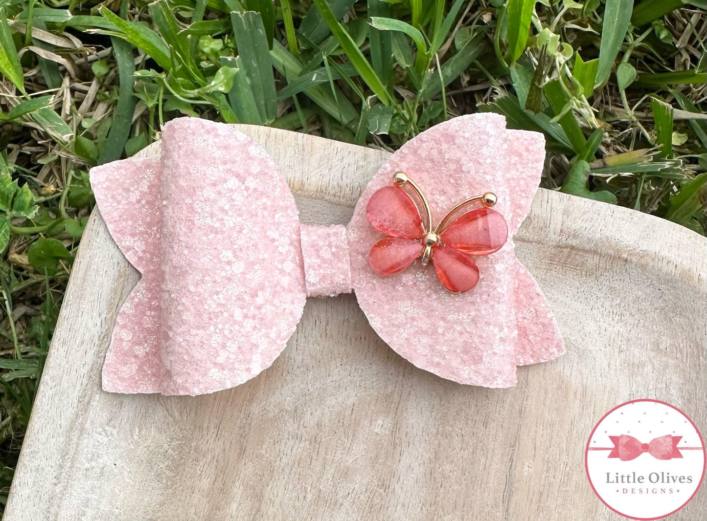 FAIRY PINK BUTTERFLY BOW