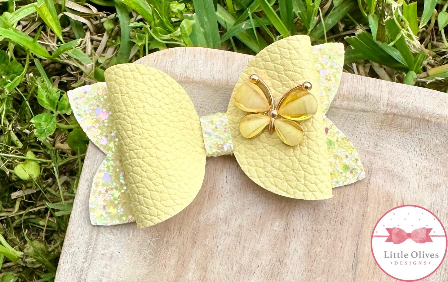 YELLOW BUTTERFLY BOW