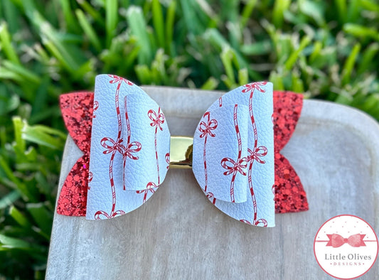 CANDY CANE BOWS BOW