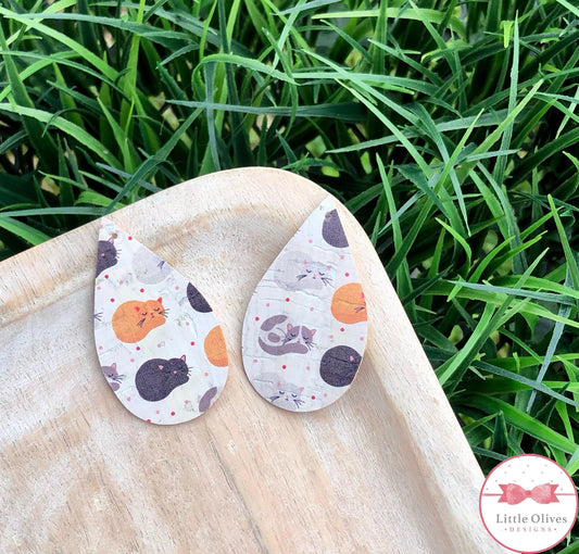 CAT CORK EARRINGS