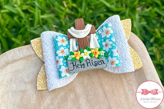 HE IS RISEN CLAY BOW