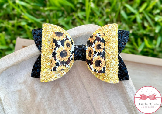 COWGIRL SUNFLOWER BOW