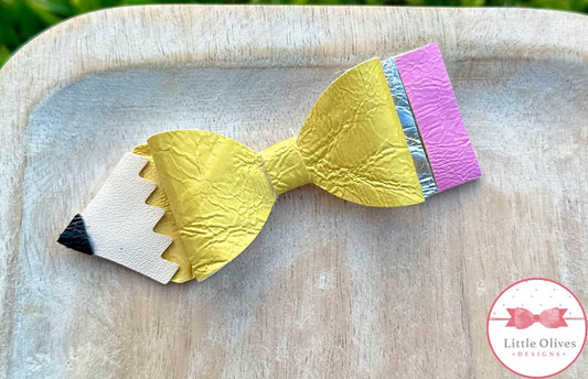 CRINKLE "PAPER" PENCIL BOW