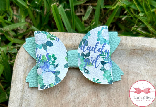 DADDY'S GIRL BOW (GREEN)