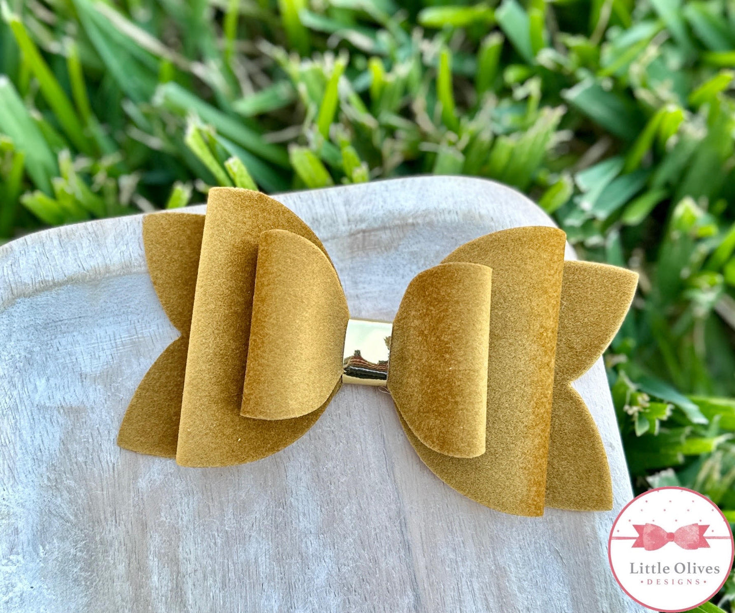 DIJON VELVET BOW