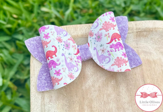 GIRLY DINOS BOW