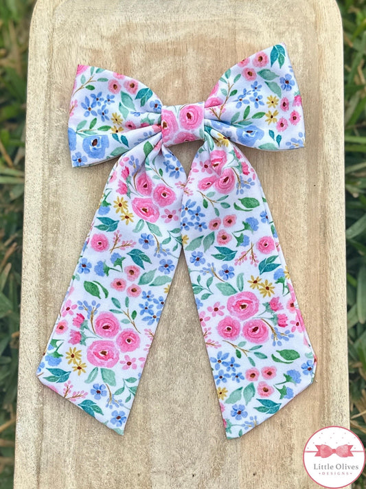 FAB FLORAL LONG SOPHIE BOW