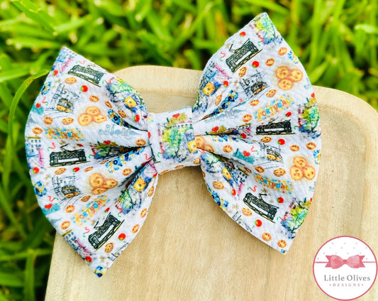 PASTEL DE NATA BOW OR SCRUNCHIE